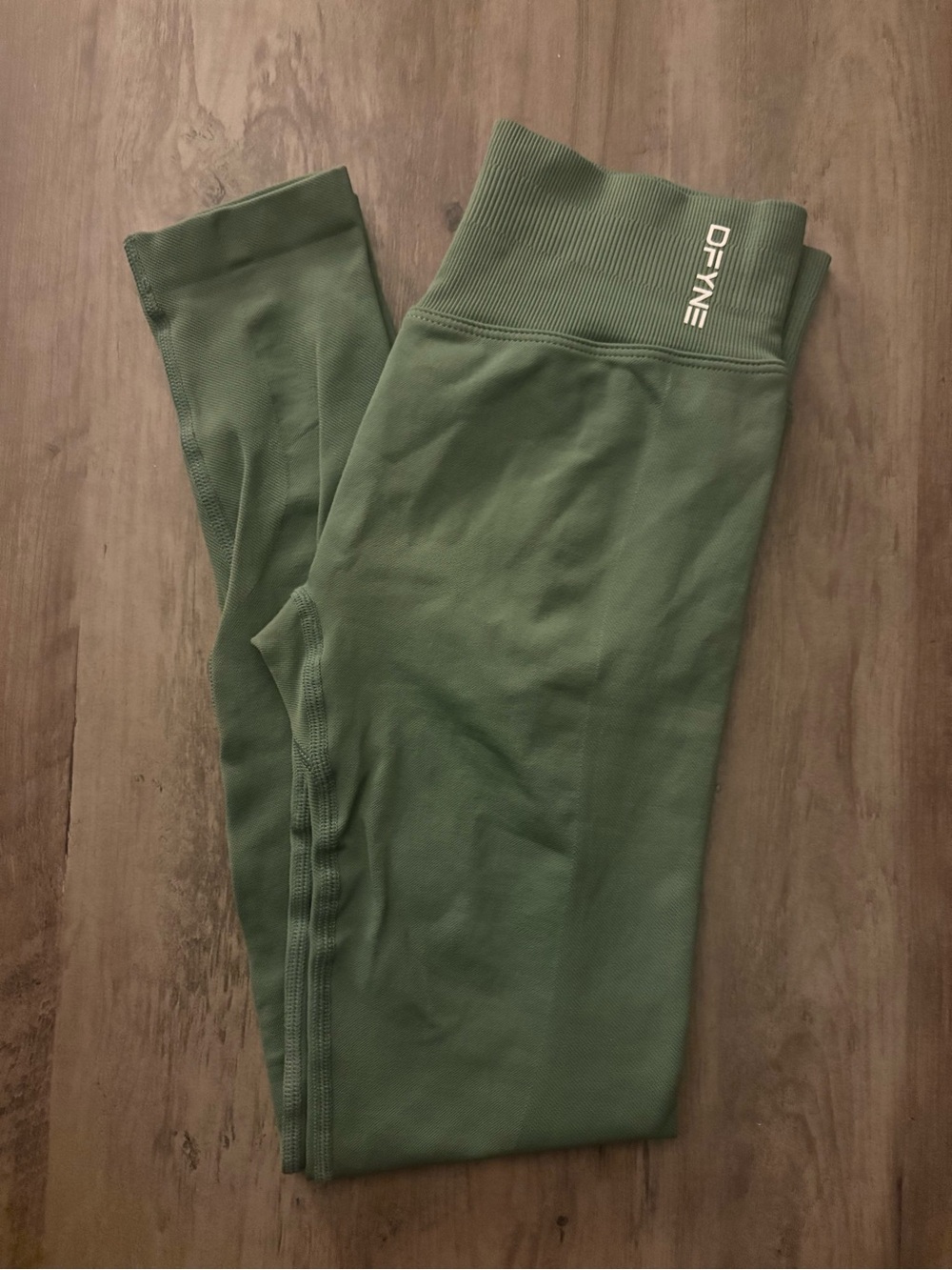 DFYNE Olive Green Leggings